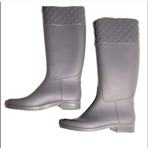 Grey Wellington Hunter style Boots Tall